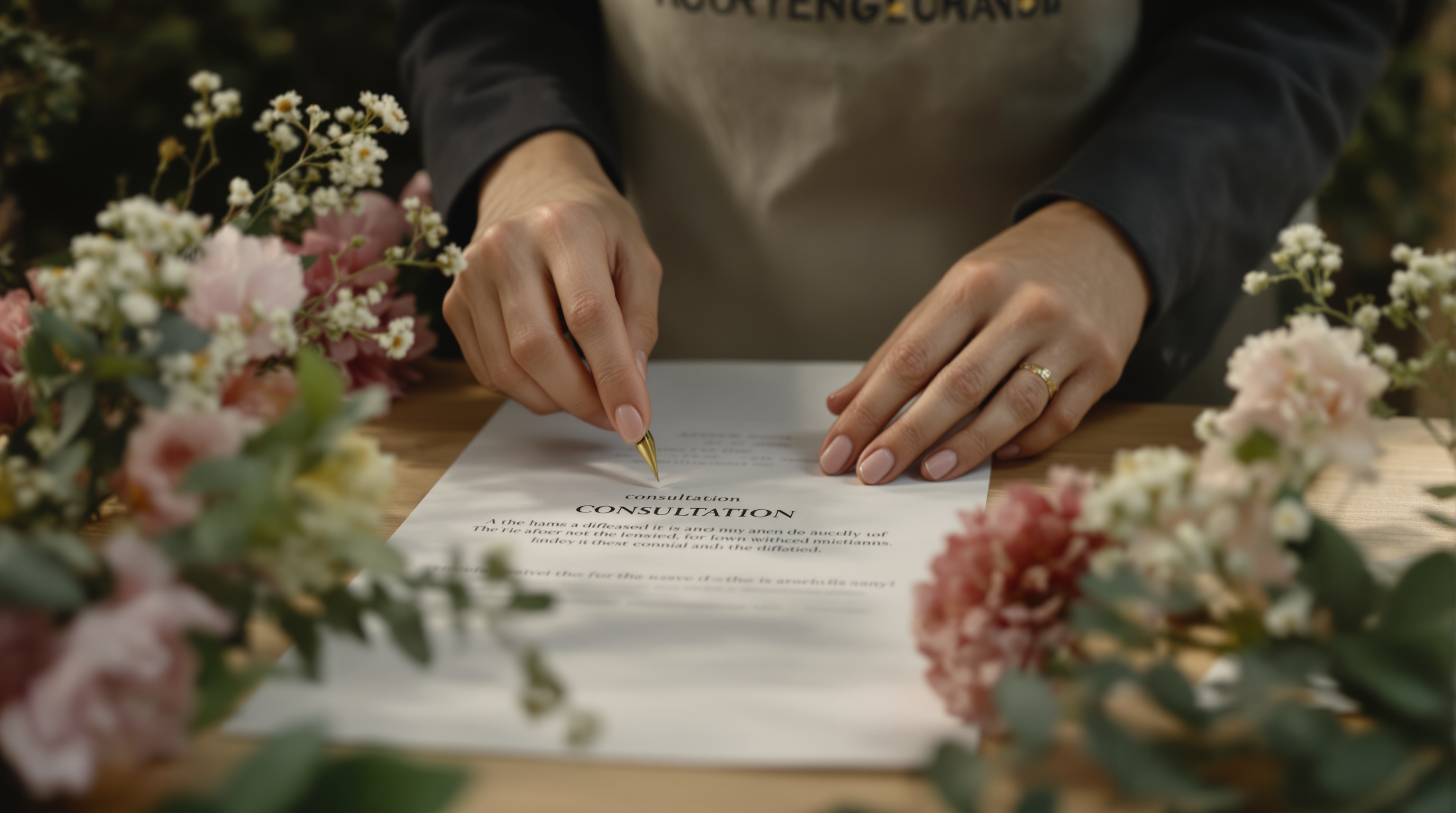 A person walking their dog on a sunlit forest trail.