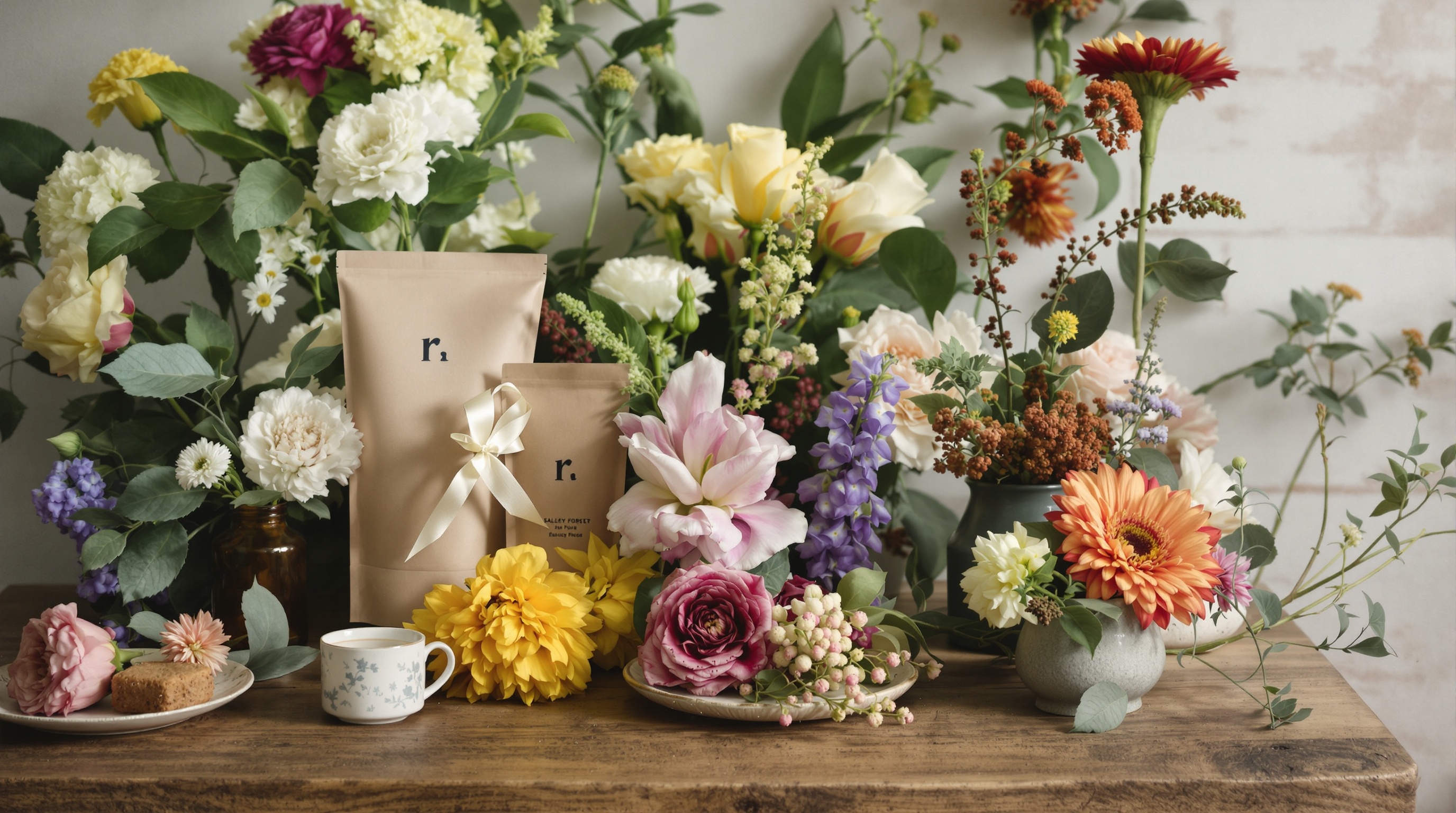 A family smiling as they cycle on a forest path.